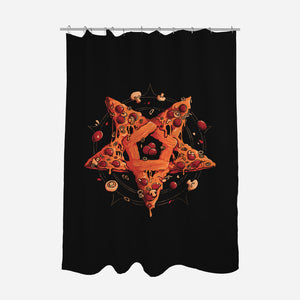 All Hail Pizza-None-Polyester-Shower Curtain-eduely