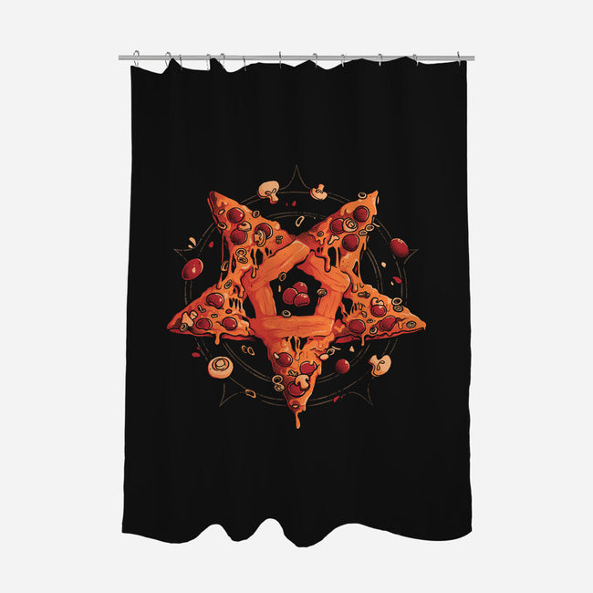 All Hail Pizza-None-Polyester-Shower Curtain-eduely