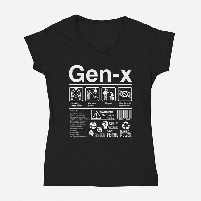 Gen X Label-Womens-V-Neck-Tee-DrMonekers
