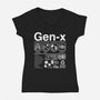 Gen X Label-Womens-V-Neck-Tee-DrMonekers