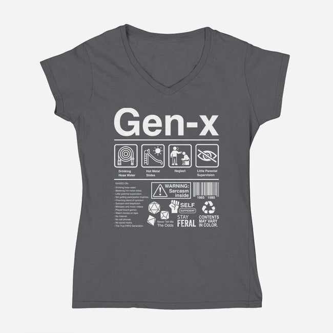 Gen X Label-Womens-V-Neck-Tee-DrMonekers