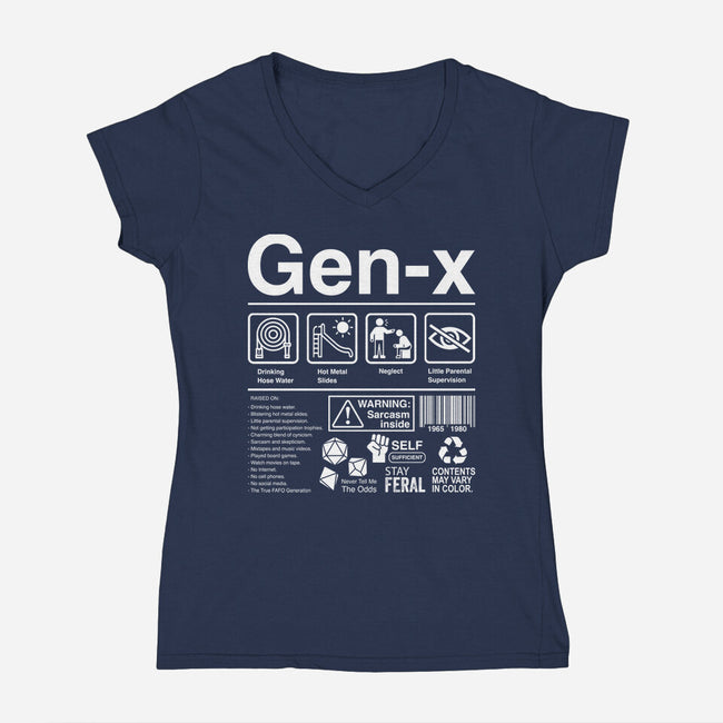 Gen X Label-Womens-V-Neck-Tee-DrMonekers