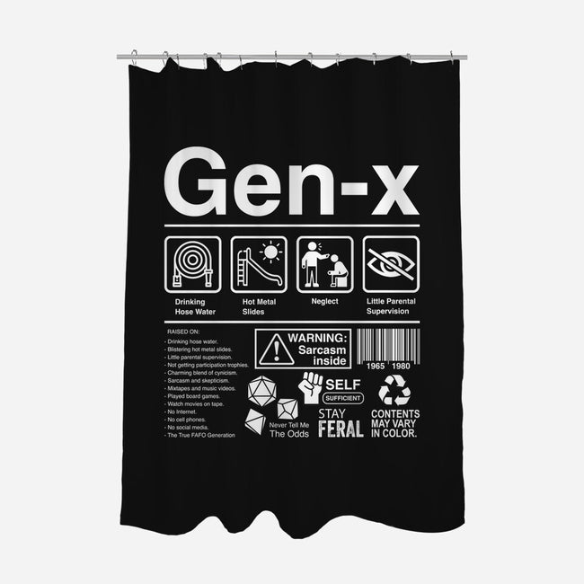 Gen X Label-None-Polyester-Shower Curtain-DrMonekers