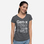 Gen X Label-Womens-V-Neck-Tee-DrMonekers