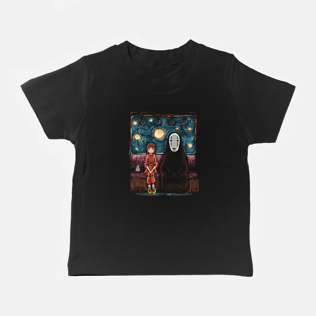 Starry Train-Baby-Basic-Tee-zascanauta