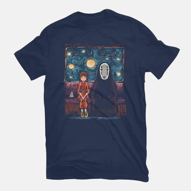 Starry Train-Unisex-Basic-Tee-zascanauta