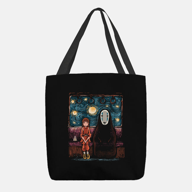 Starry Train-None-Basic Tote-Bag-zascanauta