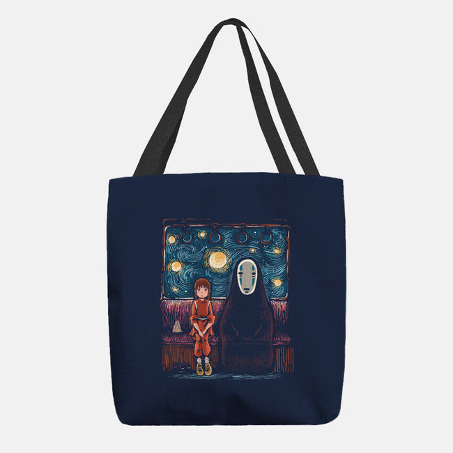 Starry Train-None-Basic Tote-Bag-zascanauta