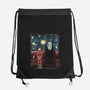 Starry Train-None-Drawstring-Bag-zascanauta