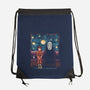 Starry Train-None-Drawstring-Bag-zascanauta