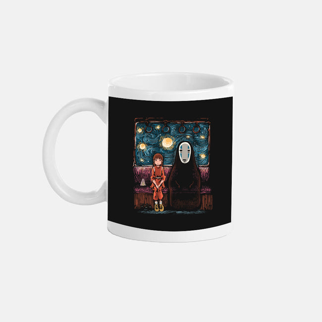 Starry Train-None-Mug-Drinkware-zascanauta