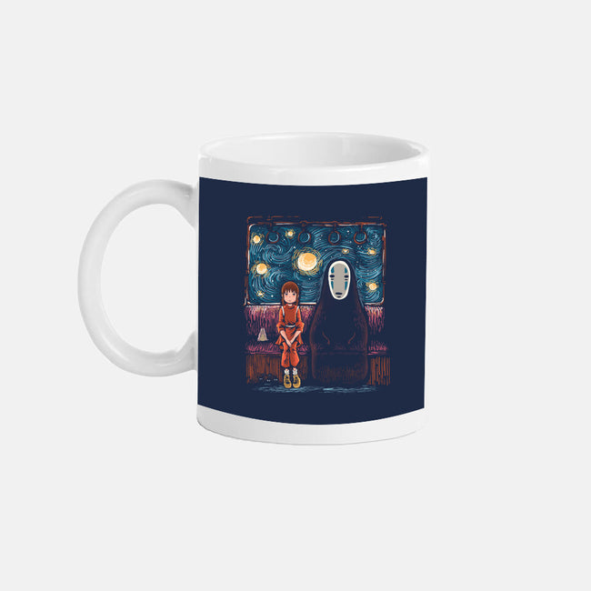 Starry Train-None-Mug-Drinkware-zascanauta