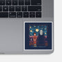 Starry Train-None-Glossy-Sticker-zascanauta