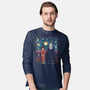 Starry Train-Mens-Long Sleeved-Tee-zascanauta
