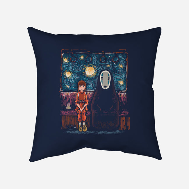 Starry Train-None-Removable Cover w Insert-Throw Pillow-zascanauta