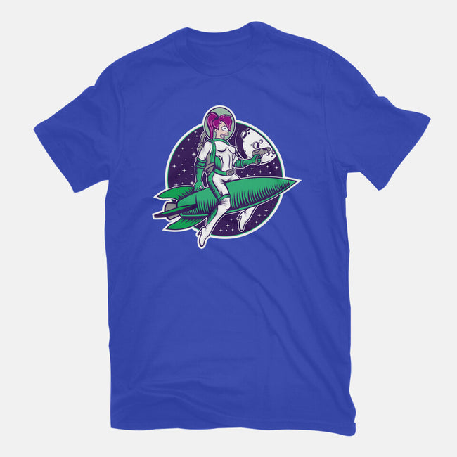 The Pinup From The Future-Mens-Basic-Tee-SuperEdu