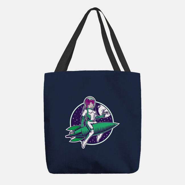 The Pinup From The Future-None-Basic Tote-Bag-SuperEdu