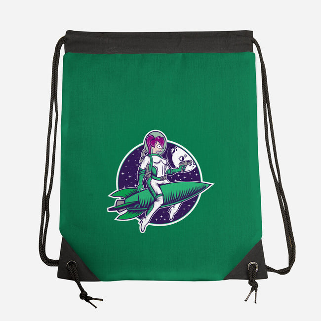 The Pinup From The Future-None-Drawstring-Bag-SuperEdu