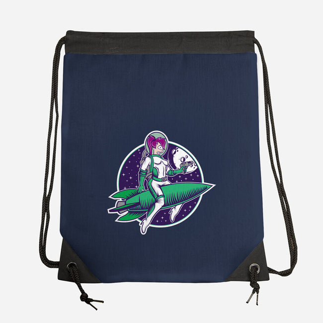 The Pinup From The Future-None-Drawstring-Bag-SuperEdu