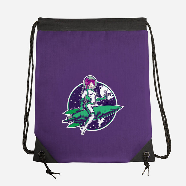 The Pinup From The Future-None-Drawstring-Bag-SuperEdu