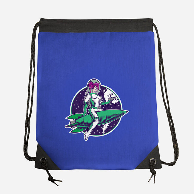 The Pinup From The Future-None-Drawstring-Bag-SuperEdu