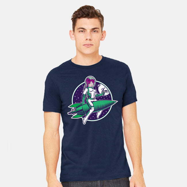 The Pinup From The Future-Mens-Heavyweight-Tee-SuperEdu