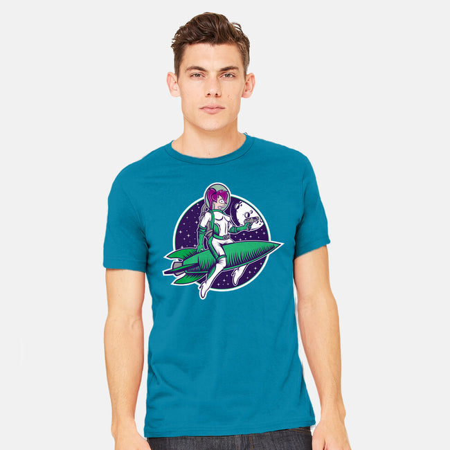 The Pinup From The Future-Mens-Heavyweight-Tee-SuperEdu