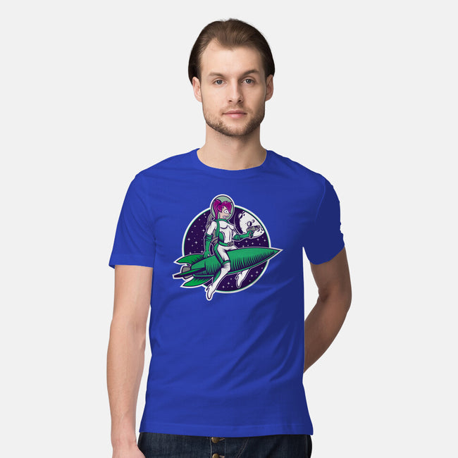 The Pinup From The Future-Mens-Premium-Tee-SuperEdu