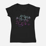 Vibing With Music-Womens-V-Neck-Tee-TechraNova