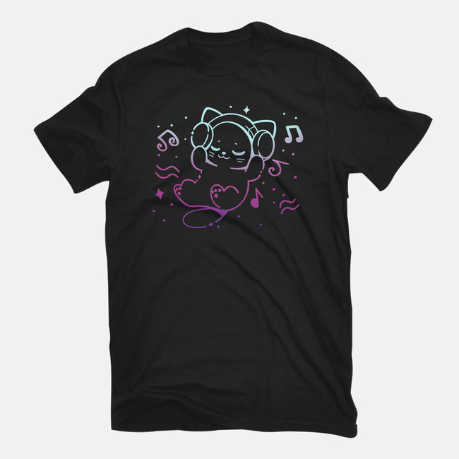 Vibing With Music-Womens-Fitted-Tee-TechraNova
