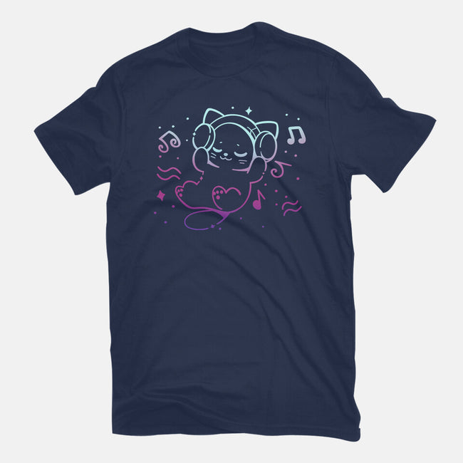 Vibing With Music-Womens-Fitted-Tee-TechraNova