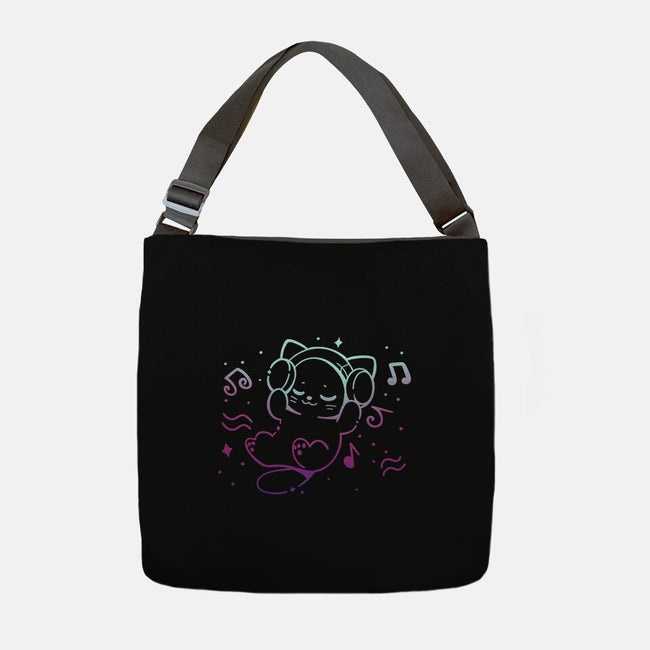 Vibing With Music-None-Adjustable Tote-Bag-TechraNova