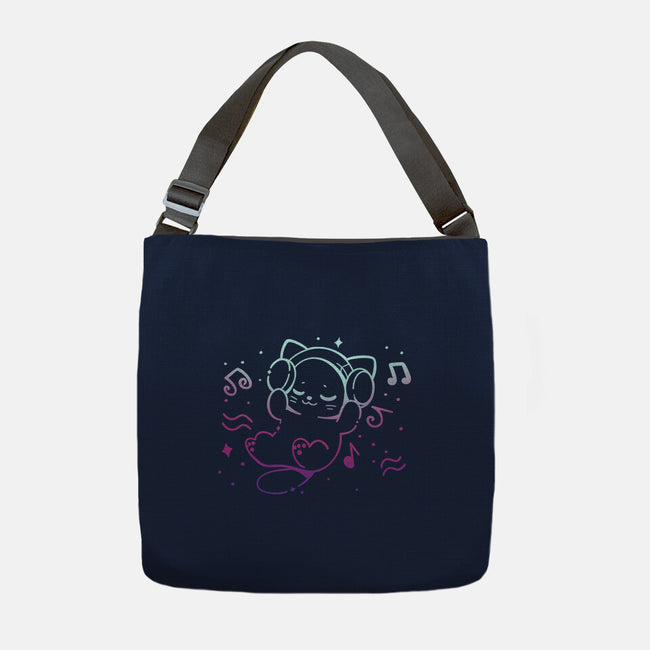 Vibing With Music-None-Adjustable Tote-Bag-TechraNova