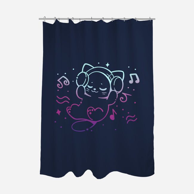 Vibing With Music-None-Polyester-Shower Curtain-TechraNova