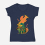 Guts Slayer-Womens-V-Neck-Tee-naomori