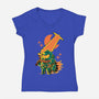 Guts Slayer-Womens-V-Neck-Tee-naomori