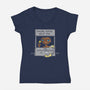 Phone Home Help-Womens-V-Neck-Tee-Barbadifuoco