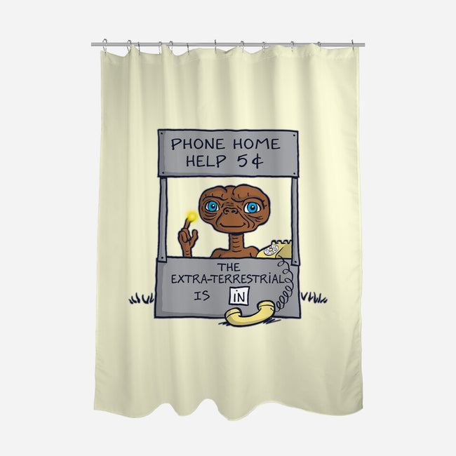 Phone Home Help-None-Polyester-Shower Curtain-Barbadifuoco