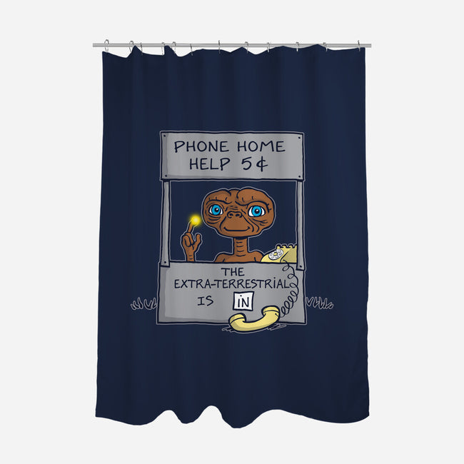 Phone Home Help-None-Polyester-Shower Curtain-Barbadifuoco