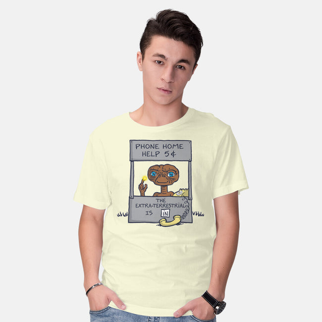 Phone Home Help-Mens-Basic-Tee-Barbadifuoco
