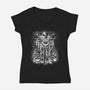 Jack Under The Rain-Womens-V-Neck-Tee-zascanauta