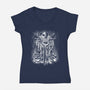 Jack Under The Rain-Womens-V-Neck-Tee-zascanauta
