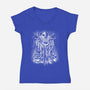 Jack Under The Rain-Womens-V-Neck-Tee-zascanauta