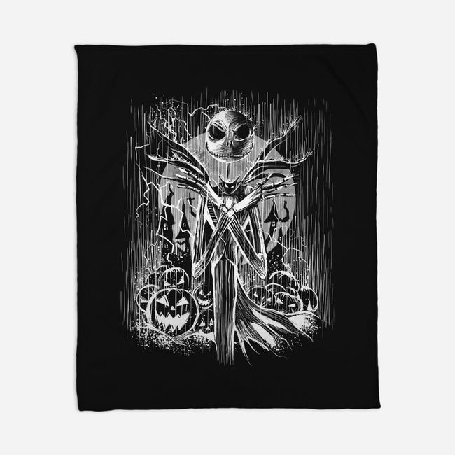 Jack Under The Rain-None-Fleece-Blanket-zascanauta