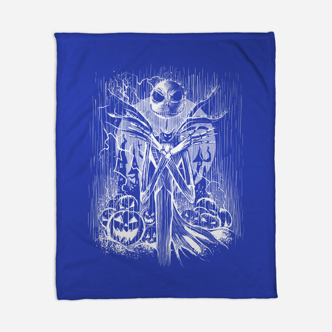 Jack Under The Rain-None-Fleece-Blanket-zascanauta