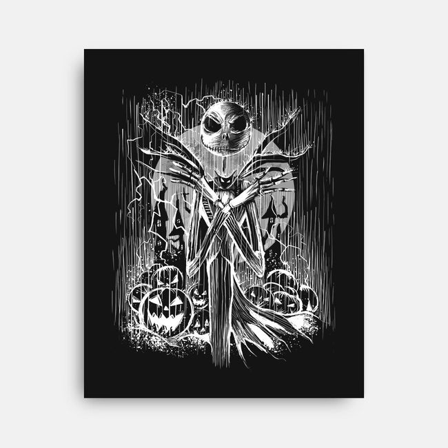 Jack Under The Rain-None-Stretched-Canvas-zascanauta