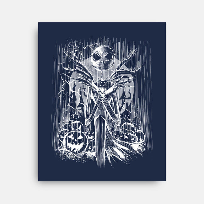 Jack Under The Rain-None-Stretched-Canvas-zascanauta