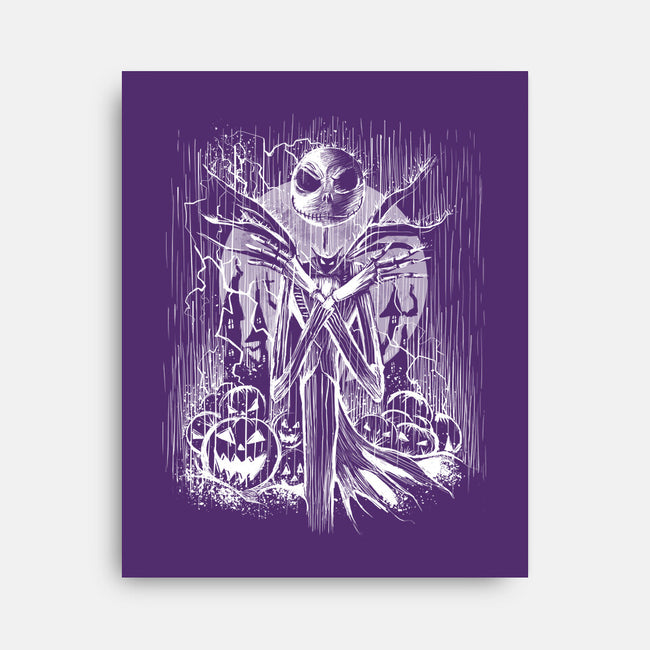 Jack Under The Rain-None-Stretched-Canvas-zascanauta