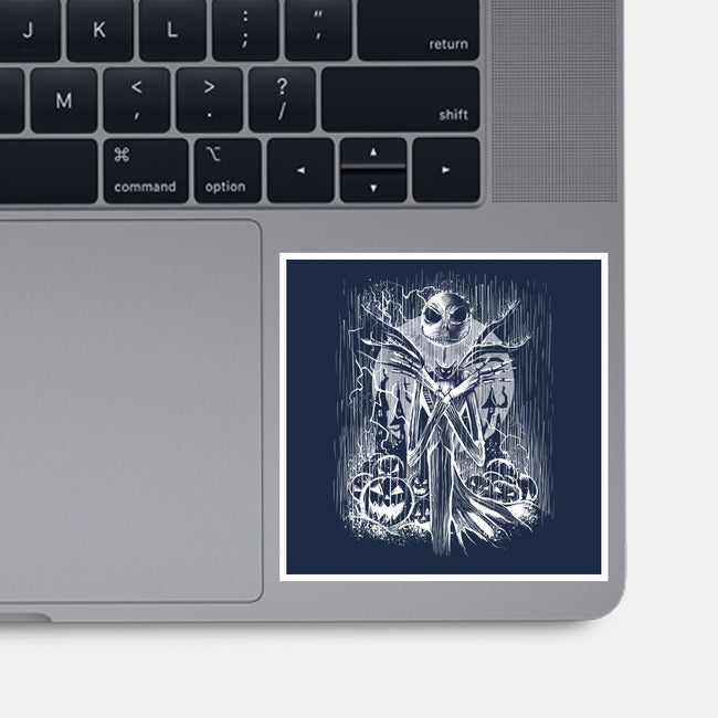 Jack Under The Rain-None-Glossy-Sticker-zascanauta