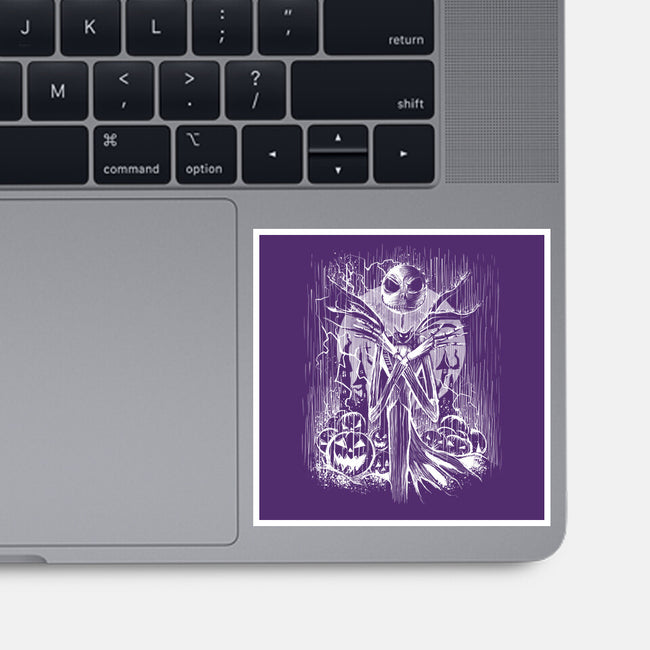 Jack Under The Rain-None-Glossy-Sticker-zascanauta